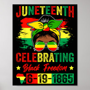 Juneteenth Celebrating Black Freedom 1865 African Poster