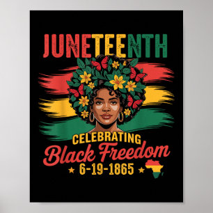 Juneteenth Celebrating Black Freedom 1865 African Poster