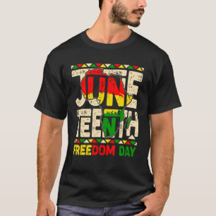 Juneteenth Celebrating Black Freedom 1865 African  T-Shirt