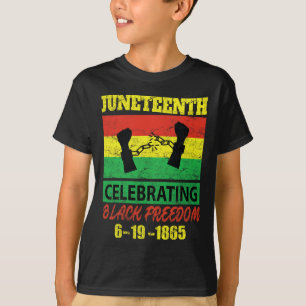 Juneteenth Celebrating Black Freedom 1865 Flag 1 T-Shirt