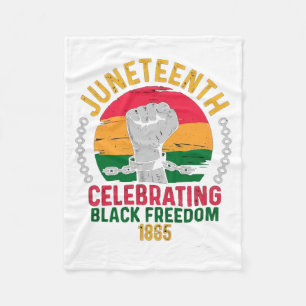 juneteenth celebrating black freedom 1865 fleece blanket