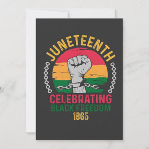 Juneteenth Celebrating Black Freedom 1865 Holiday Card