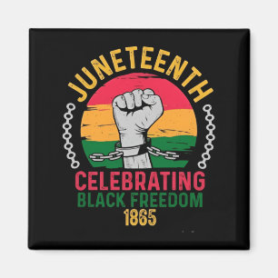 juneteenth celebrating black freedom 1865 magnet