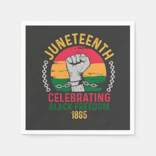 Juneteenth Celebrating Black Freedom 1865 Napkin