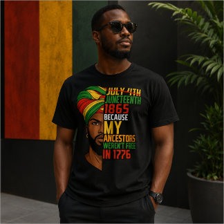 Juneteenth Celebrating Black Freedom 1865  T-Shirt