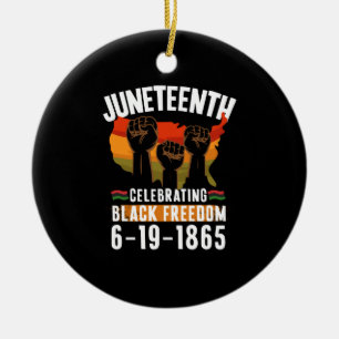 Juneteenth Celebrating Black Freedom 186 African Ceramic Tree Decoration