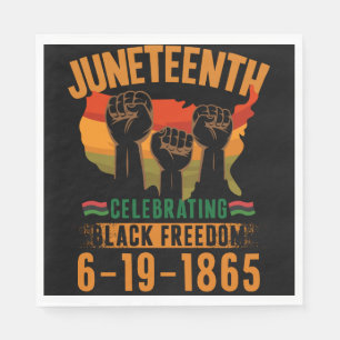 Juneteenth Celebrating Black Freedom 186 African Napkin