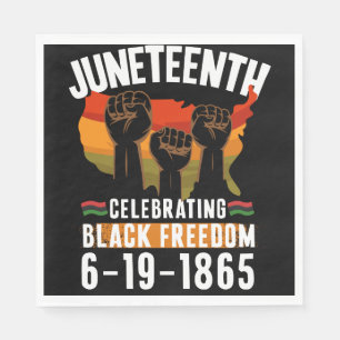 Juneteenth Celebrating Black Freedom 186 African Napkin