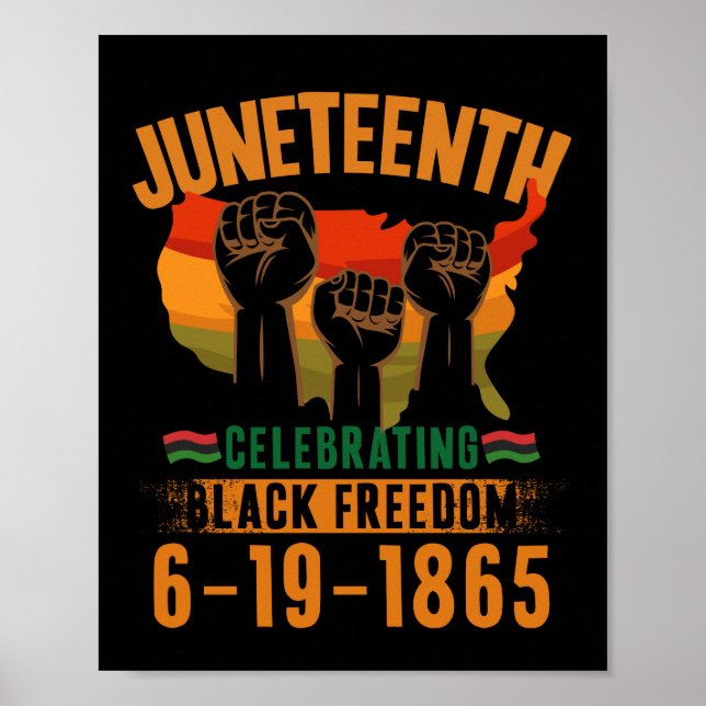 Juneteenth Celebrating Black Freedom 186 African Poster (Front)