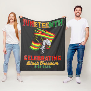 Juneteenth Celebrating Black Freedom 6 19 1865 Fleece Blanket