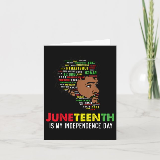 Juneteenth Celebrating Black Freedom African Ameri Card (Front)