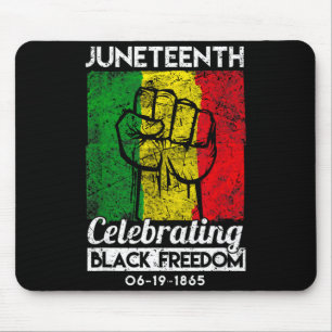 Juneteenth celebrating black freedom african mouse mat