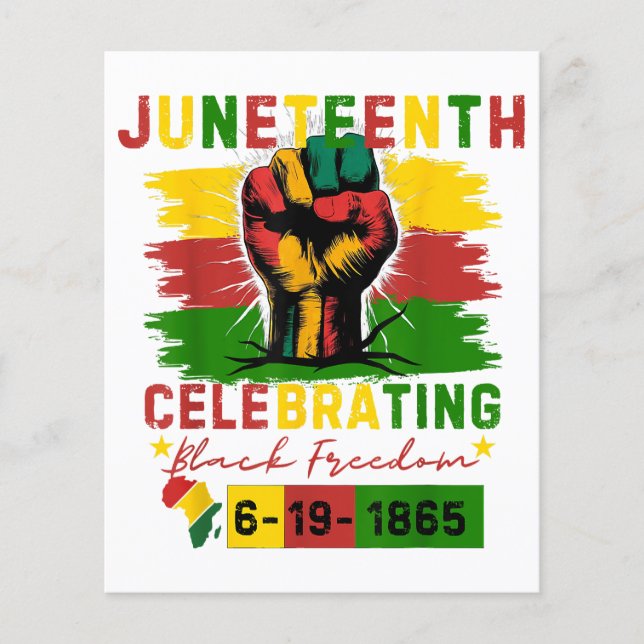 Juneteenth Celebrating Black Freedom Black History (Front)