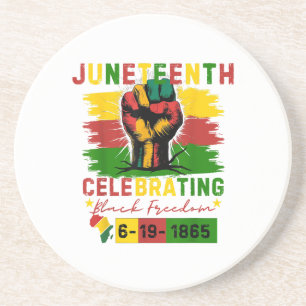 Juneteenth Celebrating Black Freedom Black History Coaster