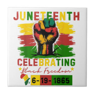 Juneteenth Celebrating Black Freedom Black History Tile