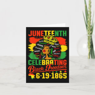 Juneteenth Celebrating Black Freedom Juneteenth 18 Card