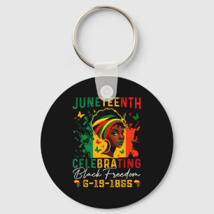 Juneteenth celebrating black freedom juneteenth key ring