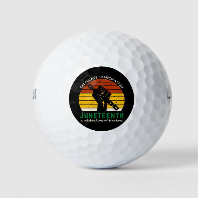 Juneteenth Celebrating Freedom Golf Balls (Front)