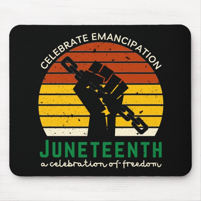 Juneteenth Celebrating Freedom Mouse Mat (Front)
