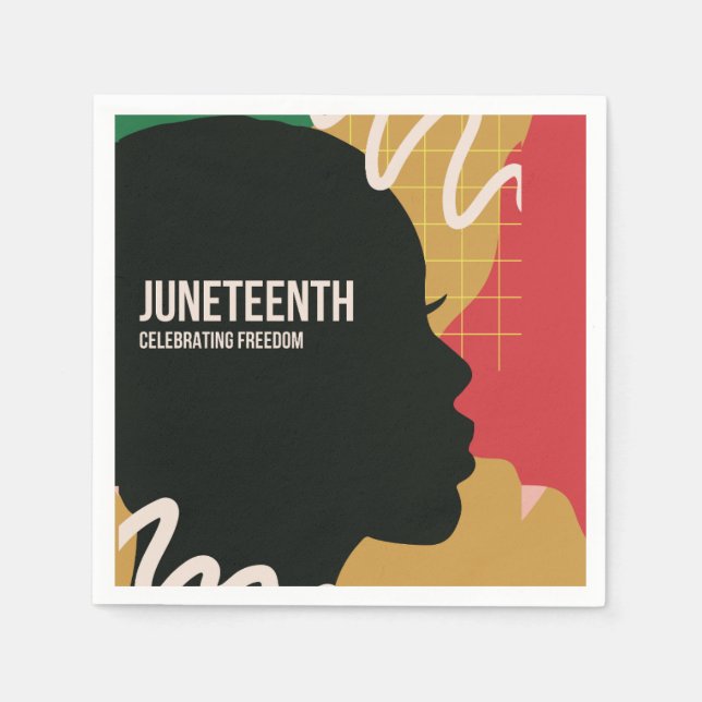 Juneteenth Celebrating Freedom Party  Napkin (Front)