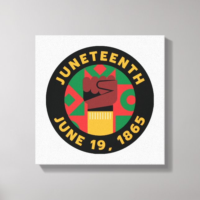 Juneteenth Celebration  Commemorating Freedom and  Canvas Print (Front)