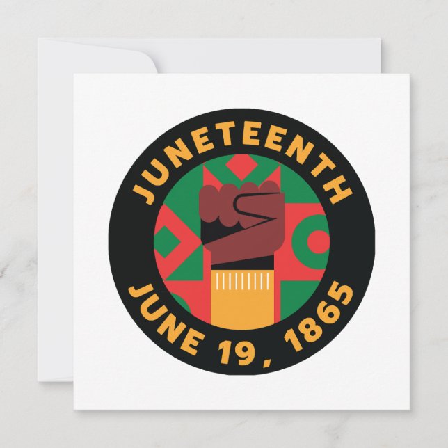 Juneteenth Celebration  Commemorating Freedom and  Invitation (Front)