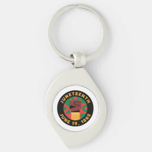 Juneteenth Celebration Commemorating Freedom and Key Ring