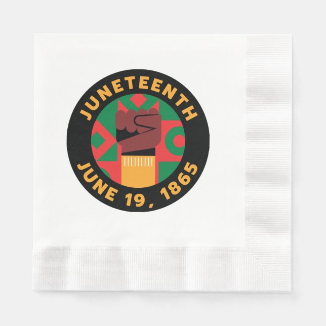 Juneteenth Celebration  Commemorating Freedom and  Napkin (Front)