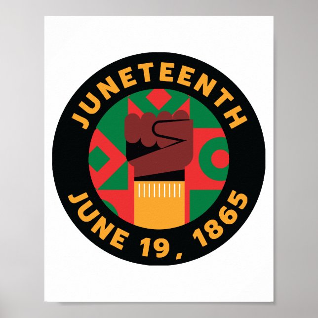 Juneteenth Celebration  Commemorating Freedom and  Poster (Front)