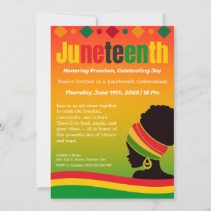 Juneteenth Celebration Invitation – Freedom & Joy