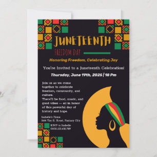 Juneteenth Celebration Invitation – Freedom & Joy