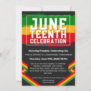 Juneteenth Celebration Invitation – Freedom & Joy