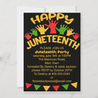 Juneteenth Celebrations Party Invitation
