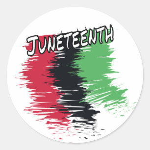 Juneteenth Classic Round Sticker