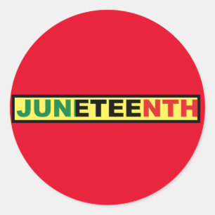 Juneteenth Classic Round Sticker