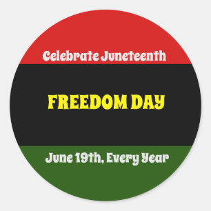 Juneteenth Classic Round Sticker