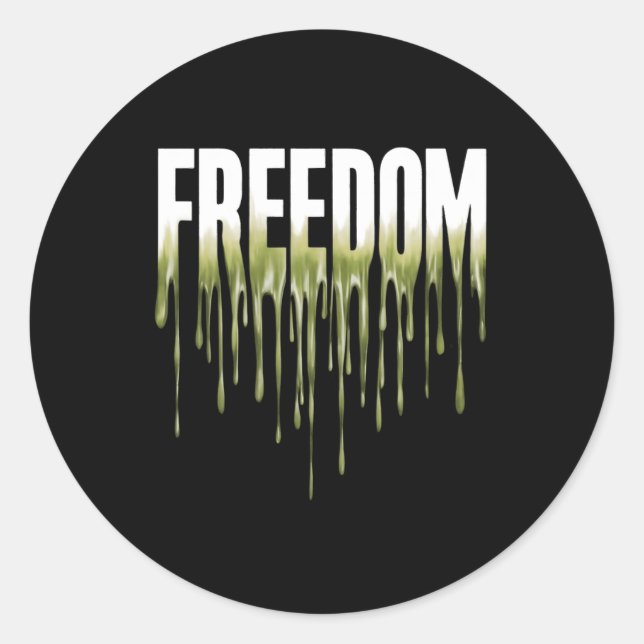 Juneteenth Commemorative  Classic Round Sticker (Front)