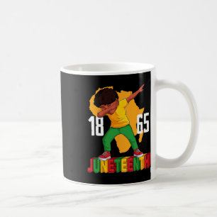 Juneteenth Dabbing Boy Kids Boys Men Black African Coffee Mug
