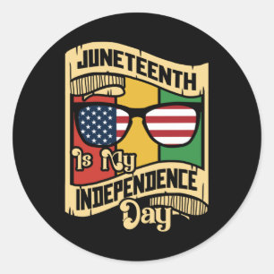 Juneteenth Day Classic Round Sticker