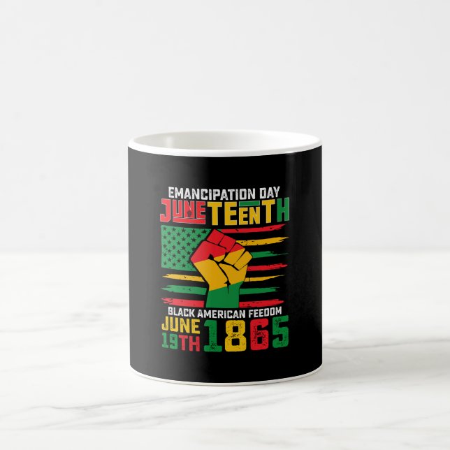 Juneteenth Emancipation Day Black American Freedom Coffee Mug (Center)