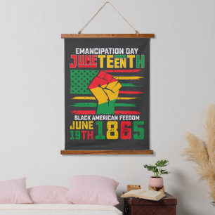 Juneteenth Emancipation Day Black American Freedom Hanging Tapestry