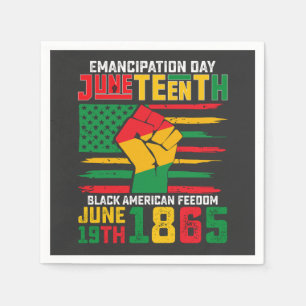 Juneteenth Emancipation Day Black American Freedom Napkin