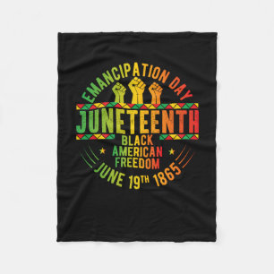 Juneteenth Emancipation Day Black History  Fleece Blanket