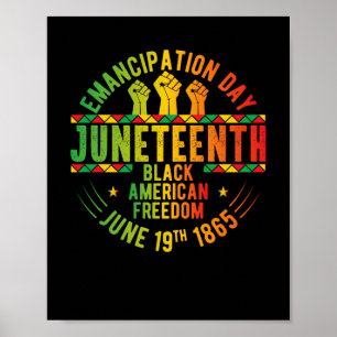 Juneteenth Emancipation Day Black History  Poster