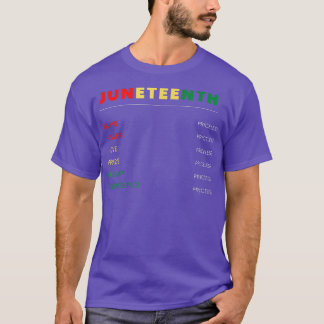Juneteenth , Emancipation day , happy freedom  T-Shirt