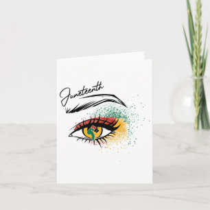 Juneteenth Eye June 19th Black History Juneteenth Card