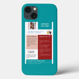 Juneteenth Fact Sheet iPhone 13 Case