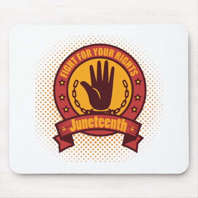 Juneteenth fight for your rights mouse mat (Front)