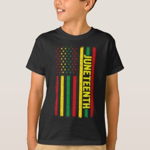 Juneteenth Flag African American Afro Black Pride T-Shirt