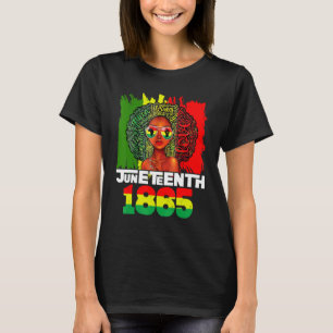 Juneteenth Flag African American Women Black Histo T-Shirt